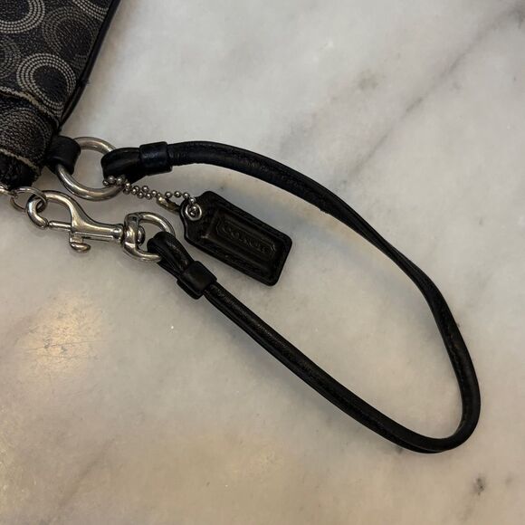 Coach Waverly Opt Art Dotted Saffiano Leather Pouch Clutch Wristlet - Picture 8 of 15